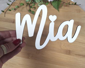 Wooden name – Personalized wooden name | Wooden lettering | Door sign | Personalized laser cut lettering