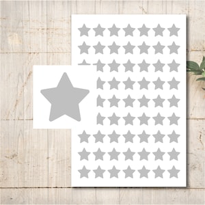 63 Star Sticker Sticker Color Selection Christmas Wedding Baptism image 1