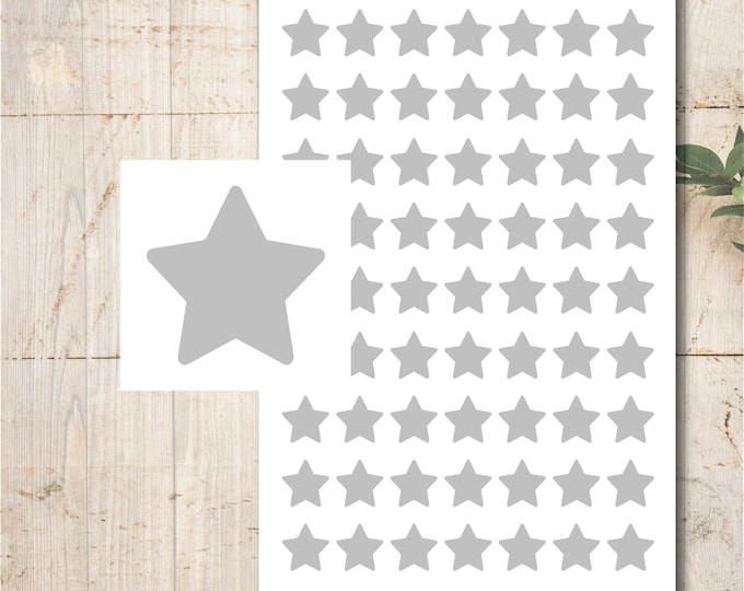 63 Star Stickers Color Selection Christmas Wedding Baptism