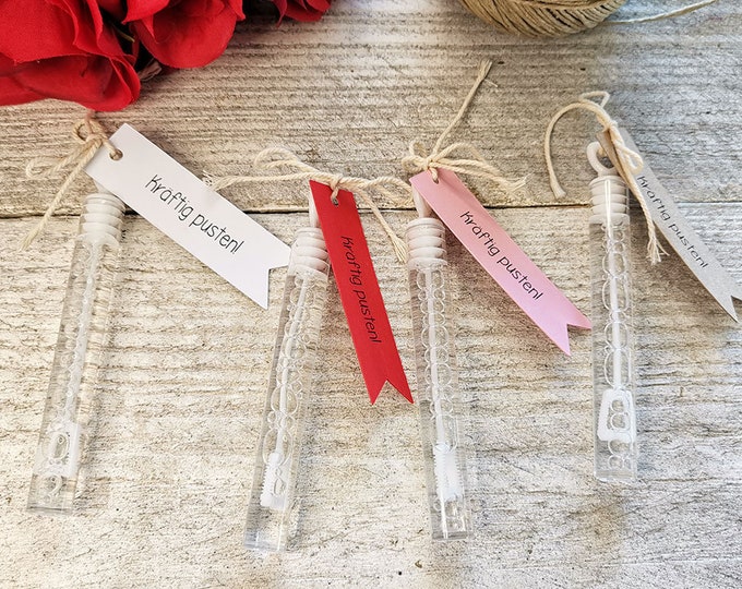 60 Gift Tags Labels Wedding Soap Bubbles Tags Gift Tags Baptism Wedding Communion Confirmation Guest Gifts
