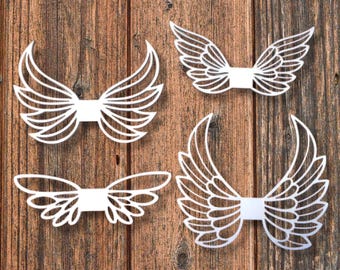 Wooden Angel Wings – Laser Cut Angel Wings 8 | 10 | 12 cm – Macrame, Crafts, DIY Decoration