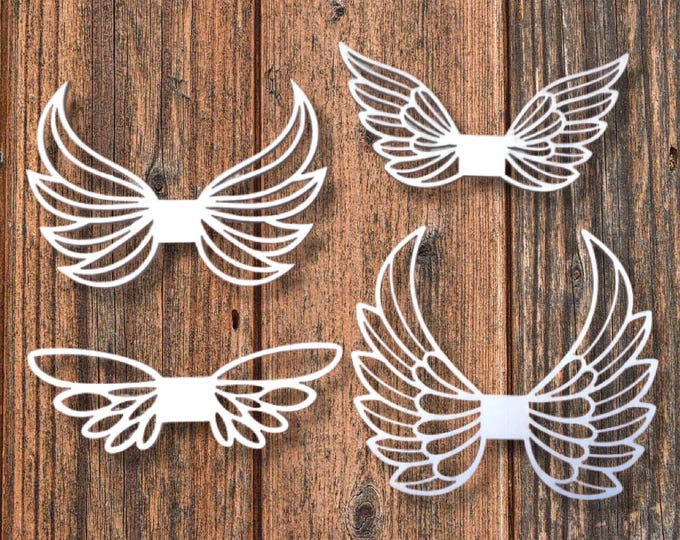 Wooden Angel Wings – Laser Cut Angel Wings 8 | 10 | 12 cm – Macrame, Crafts, DIY Decoration