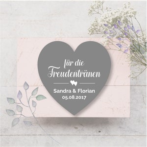 24 etiquetas adhesivas para lágrimas de alegría boda personalizada