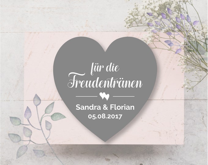 24 Stickers Labels for the Tears of Joy Personalized Wedding