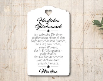 10 Geschenkanhänger Etiketten Tags Gift Tags Herzlichen Glückwunsch Geburtstag