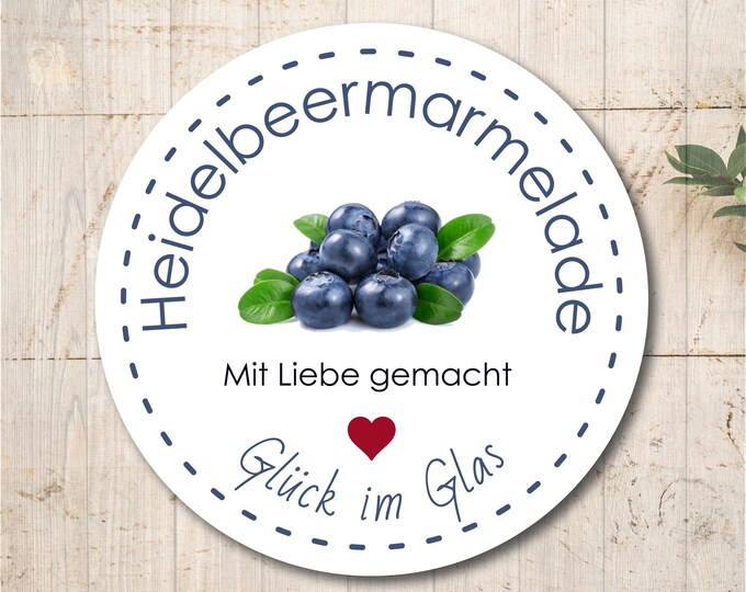 24 blueberry jam stickers labels stickers jam