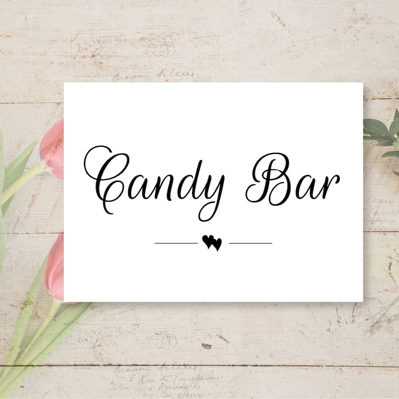 Candy Bar Schild Hochzeit Etsy.de