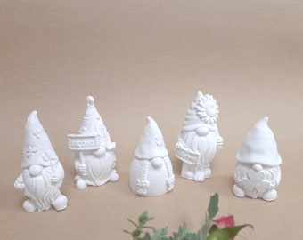 Decorative gnome, gnome made of Raysin, gnome, dwarf, dwarf set or individually, plaster Raysin