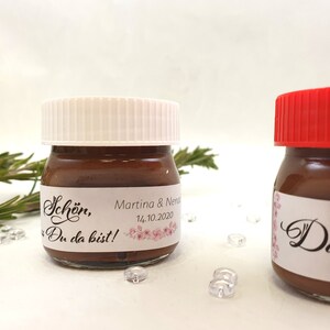 33 Nutella Sticker Sticker Etichette Guest Gifts Matrimonio Comunione Cresima Compleanno immagine 4