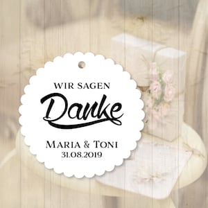 25 etichette regalo etichette diciamo grazie etichette regalo etichette personalizzate battesimo matrimonio comunione cresima regali per gli ospiti