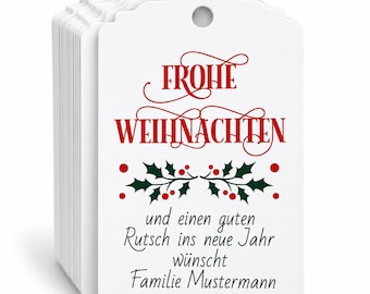 Personalisierte Weihnachtsanhänger mit Wunschtext