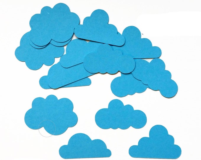 32 Die-cut Clouds Clouds Color Selection Scatter Parts Die-cut Gift Tags