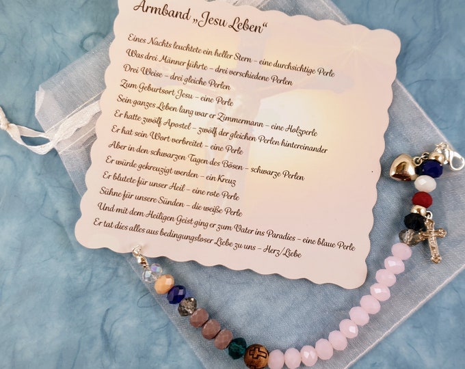 Bracelet Rosary Rosary Jesus Life Rosary History Jesus Christ Swarovski Pearls