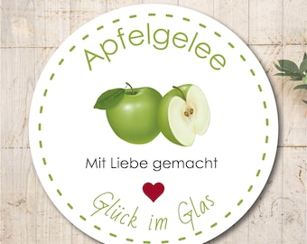 Apple jelly stickers labels stickers