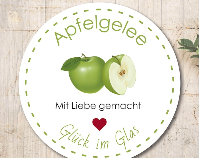 Apple jelly stickers labels stickers