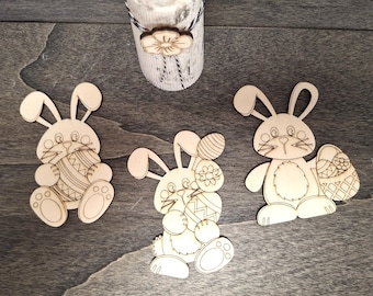 Easter Bunny Easter Wooden Bunny