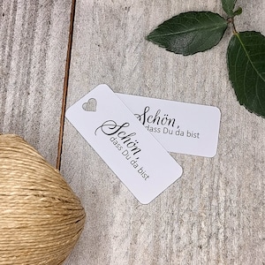 25 Etichette Etichette Regalo È bello che tu sia qui Etichette Etichette Regalo Battesimo Matrimonio Comunione Cresima Bomboniere