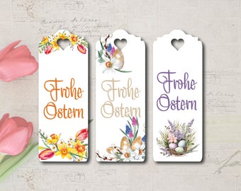 30 Gift Tags Labels Happy Easter