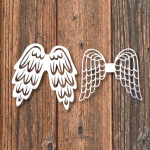 Angel Wings Wood Laser Cut Macrame Angel Wings
