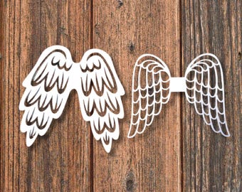 Angel Wings Wood Laser Cut Macrame Angel Wings