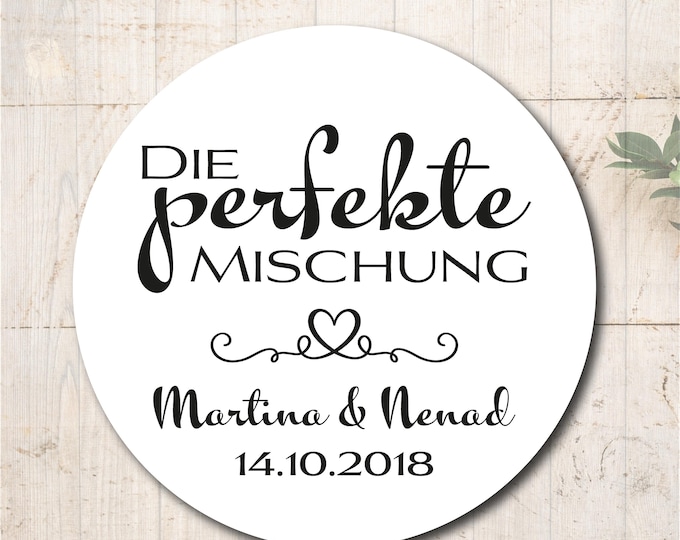Personalized stickers – 3 colors (white, kraft, chalkboard), sizes 4-8 cm, self-adhesive, the perfect mix