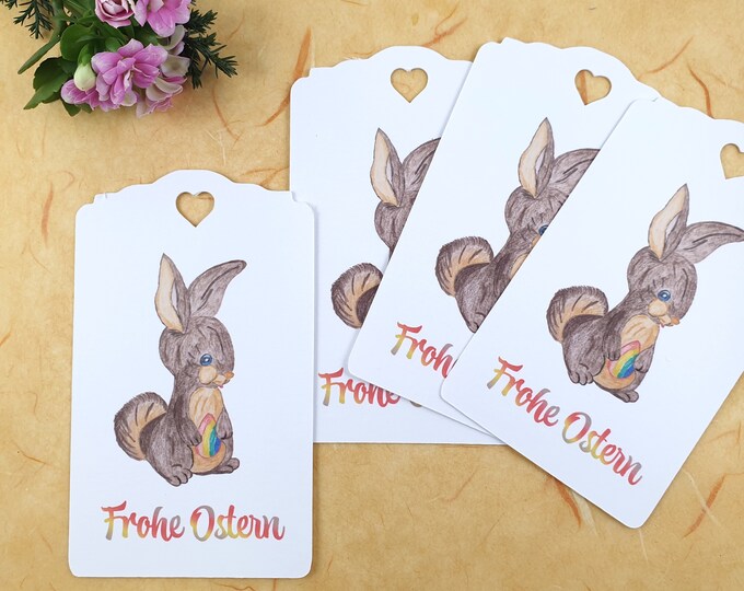 25 Labels Gift Tags Labels Happy Easter Happy Easter Bunny