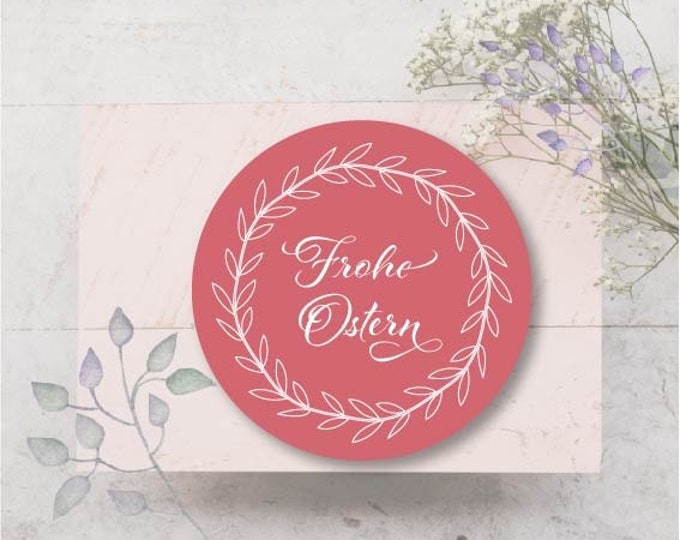 24 stickers labels stickers Happy Easter