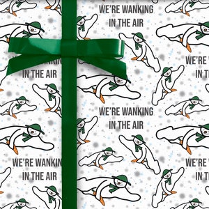 Funny Snowman Christmas Gift Wrap – Rude Secret Santa Paper