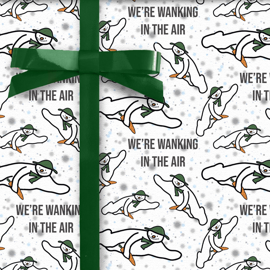 Freches Weihnachtsgeschenkpapier Mit Weihnachtsmann – RUDE Design, Urkomisch Für Erwachsene