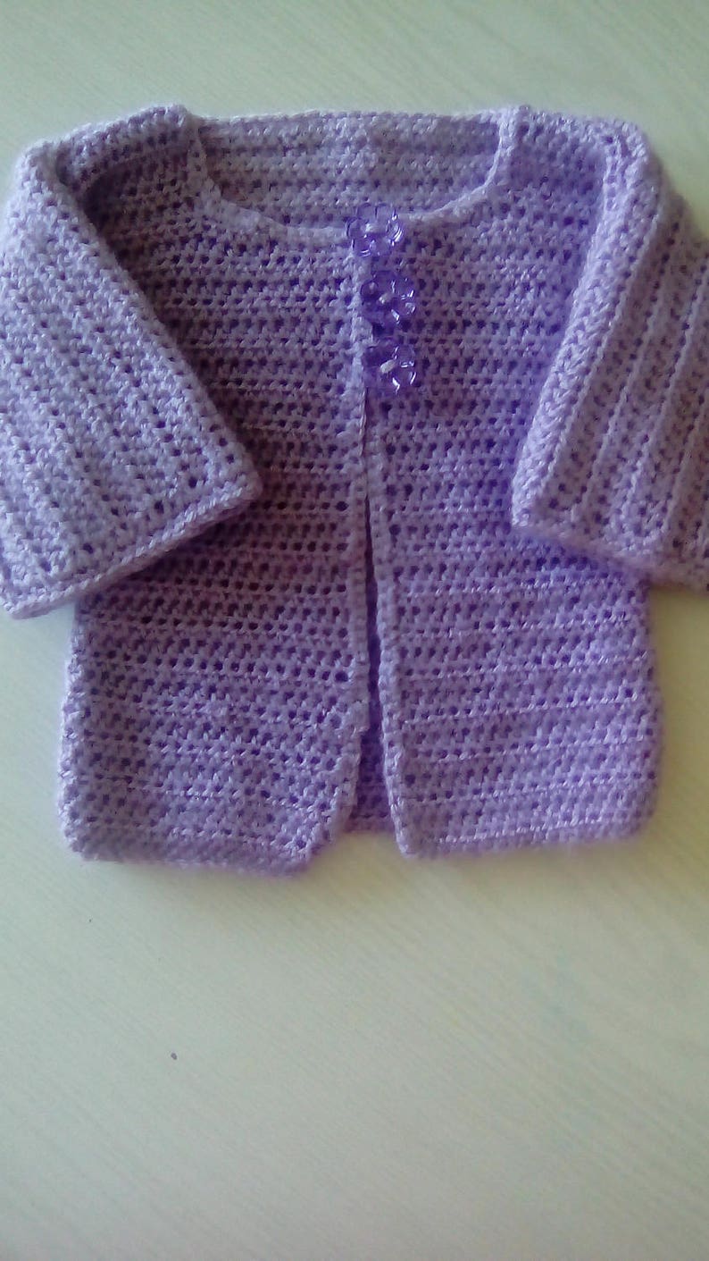 Had crochet baby cardigan