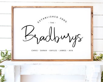 Personalisiertes Schild, Geschenk für Sie, Moderne Bauernhaus Dekoration, Geschenk zum Muttertag, Geschenk für Sie