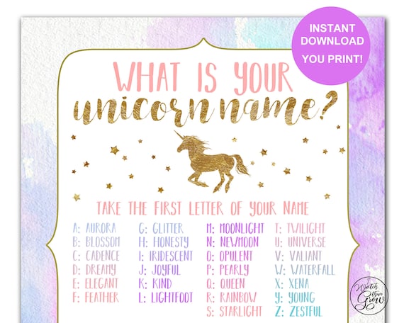 Cute Unicorn Names Adopt Me | aesthetic thumbnails
