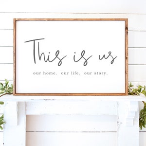 This Is Us Sign, Large Printable Wall Art, This Is Us Print, Modern Farmhouse Decor, Farmhouse Sign 18x24 24x36 A1 A2 A3 INSTANT DOWNLOAD image 1