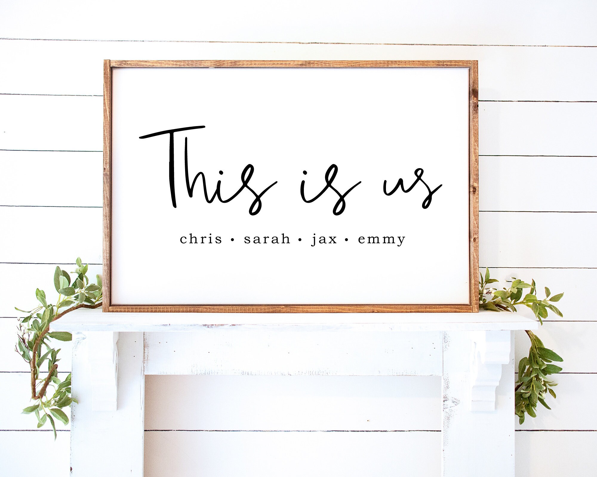 Personalized This is Us Sign Printable Family Name Sign This - Etsy
