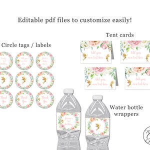Fairy Party Printables Package, Fairy Birthday Decorations, Fairy Baby ...