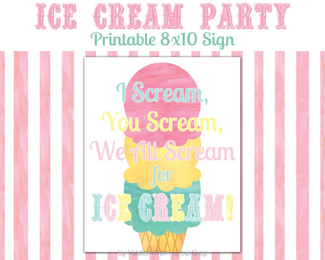 i scream you scream you scream for ice cream