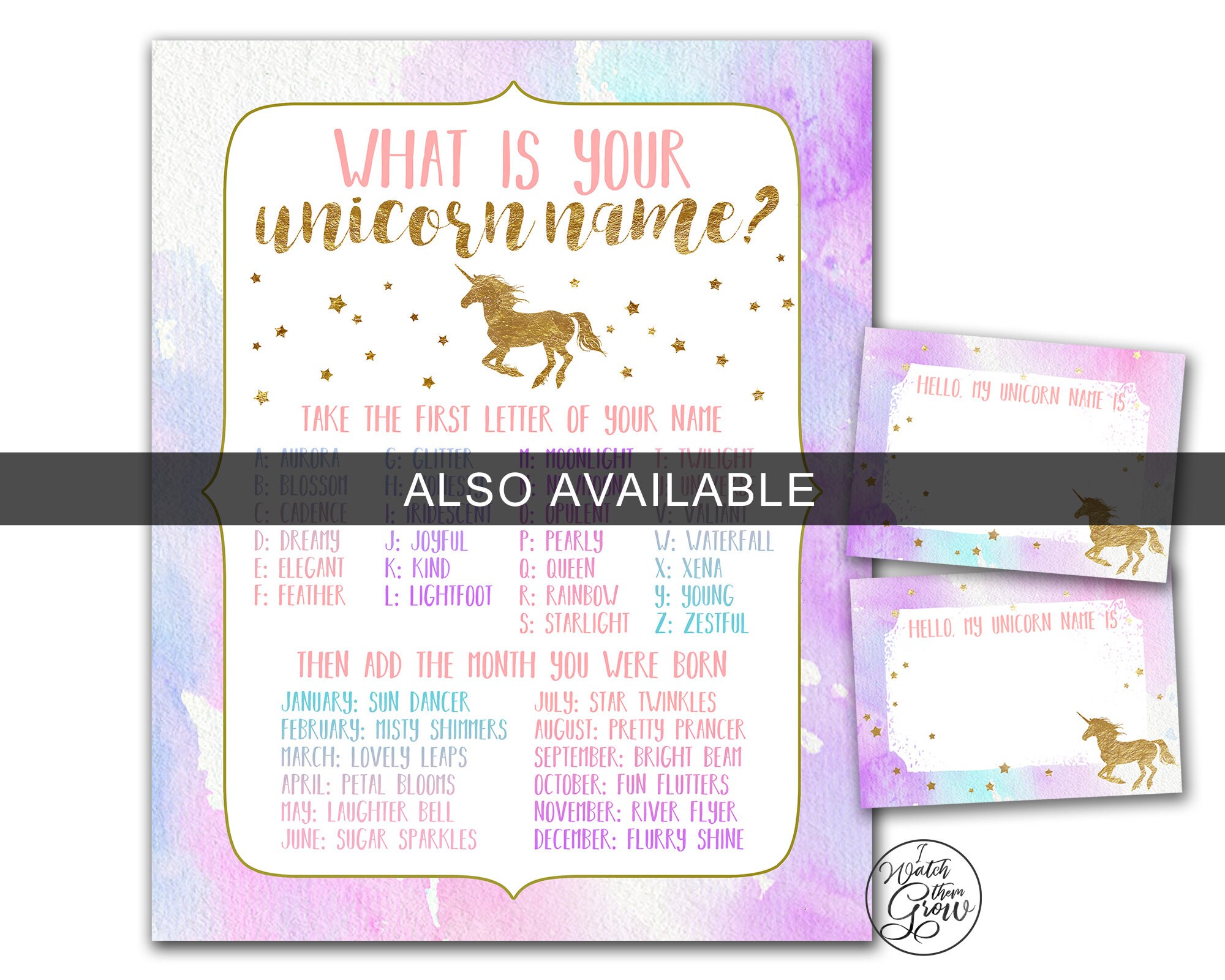 unicorn name tags printable unicorn name stickers unicorn
