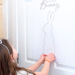 Pin the Tail on the Bunny Game, Printable Bunny Party Game, Easter ...