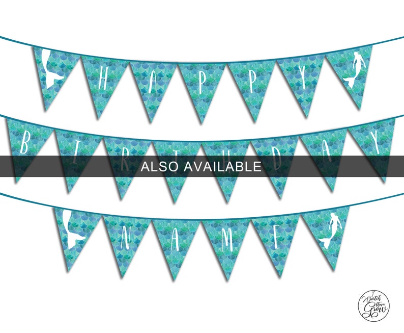 Mermaid Name Game &amp; Name Tags Printable what is Your - Etsy