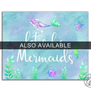 Mermaid Name Game & Name Tags, Printable What Is Your Mermaid Name Party Game Pack, Mermaid Birthday Party Pdf Jpg INSTANT DOWNLOAD image 8