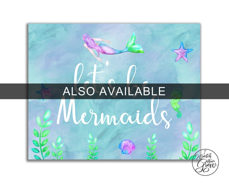 Mermaid Name Game & Name Tags, Printable What Is Your Mermaid Name Party Game Pack, Mermaid Birthday Party Pdf Jpg INSTANT DOWNLOAD image 8