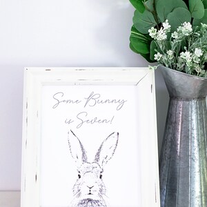 Editable Bunny Party Sign 8x10 Inch Printable Bunny Sign - Etsy Canada