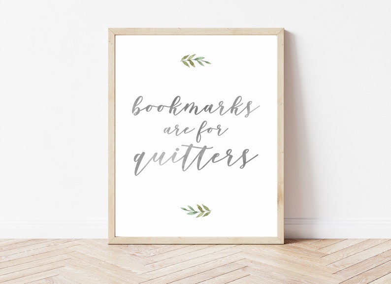 Funny Modern Book Lover Wall Art, Printable Bookshelf Art, Reading Nook Print, Library Wall Art, Book lover Gift Under 10 INSTANT DOWNLOAD image 1