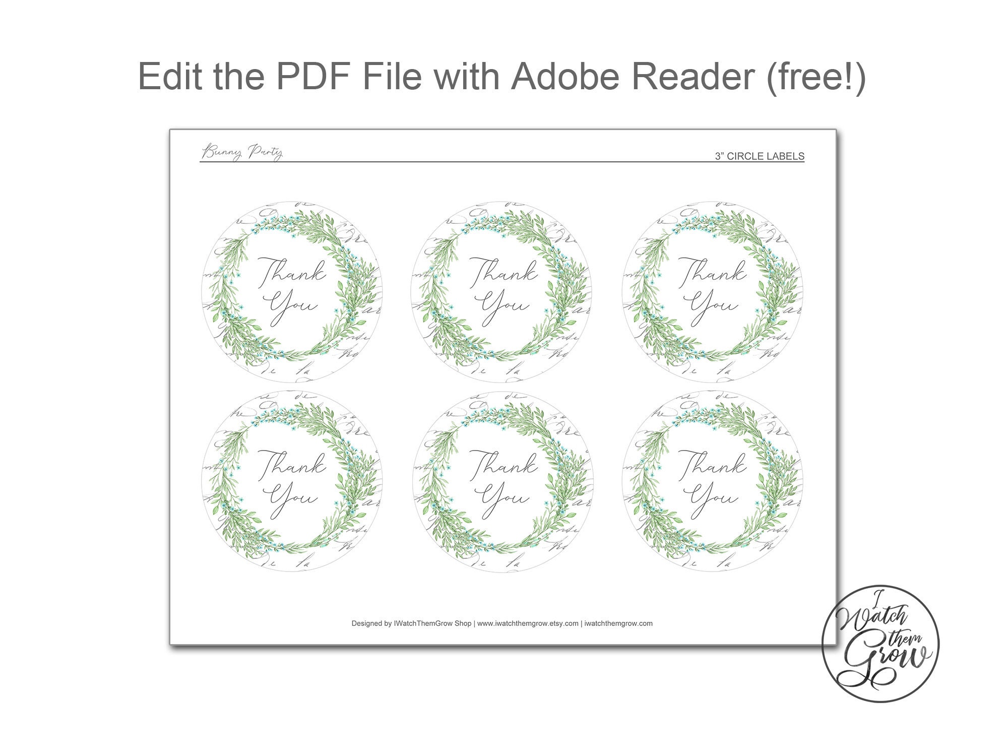 Spring Wreath Tags Printable Spring Party Decor Editable - Etsy Canada