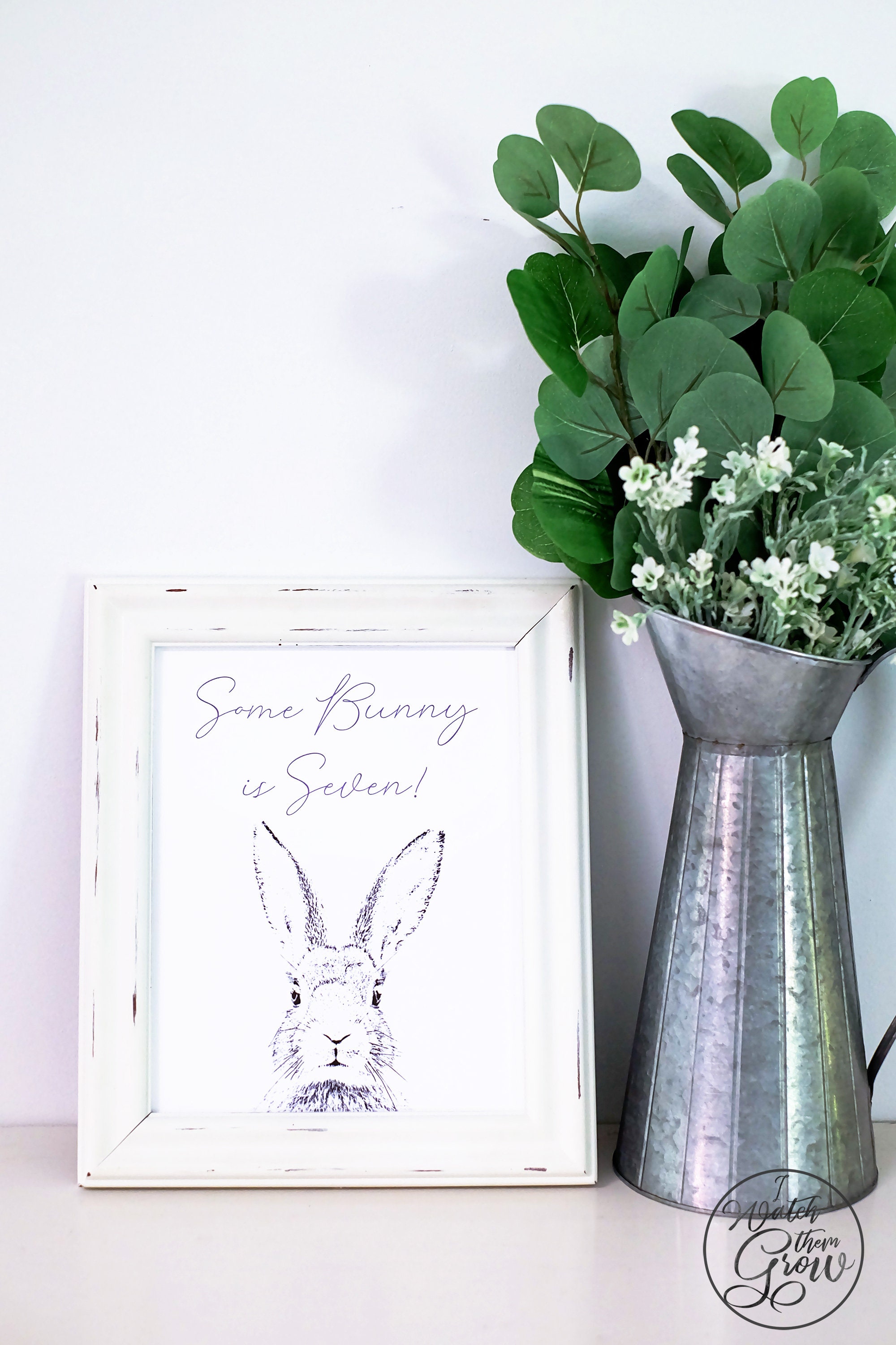 Editable Bunny Party Sign 8x10 Inch Printable Bunny Sign - Etsy