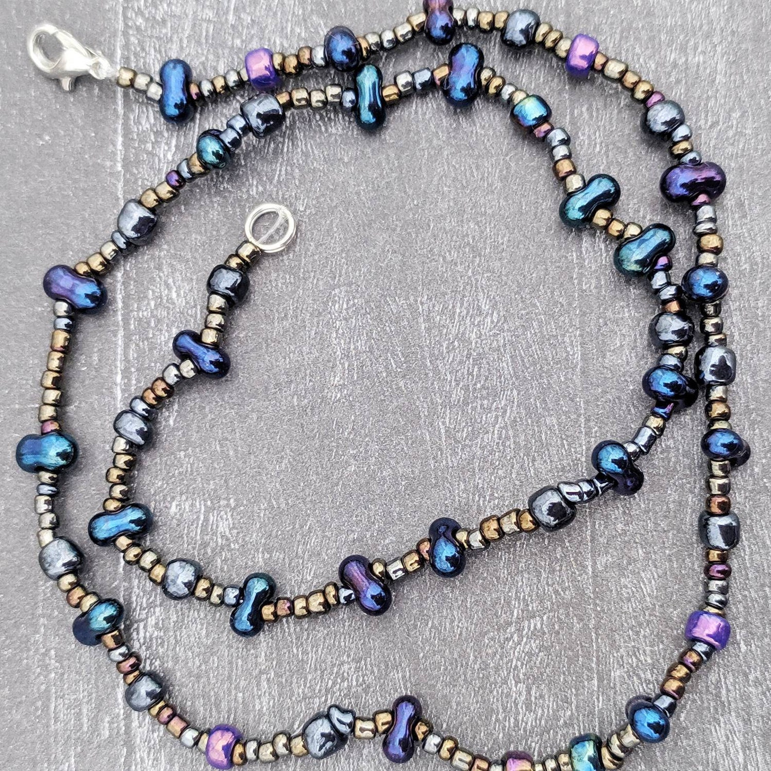 Gold rainbow y2k choker light jewelry for every day glass Etsy