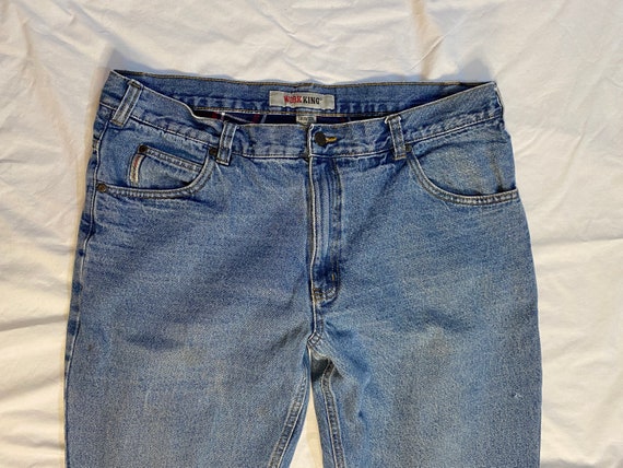 1980s Work King Stonewashed Jeans/ 1980s Lined Work J… - Gem