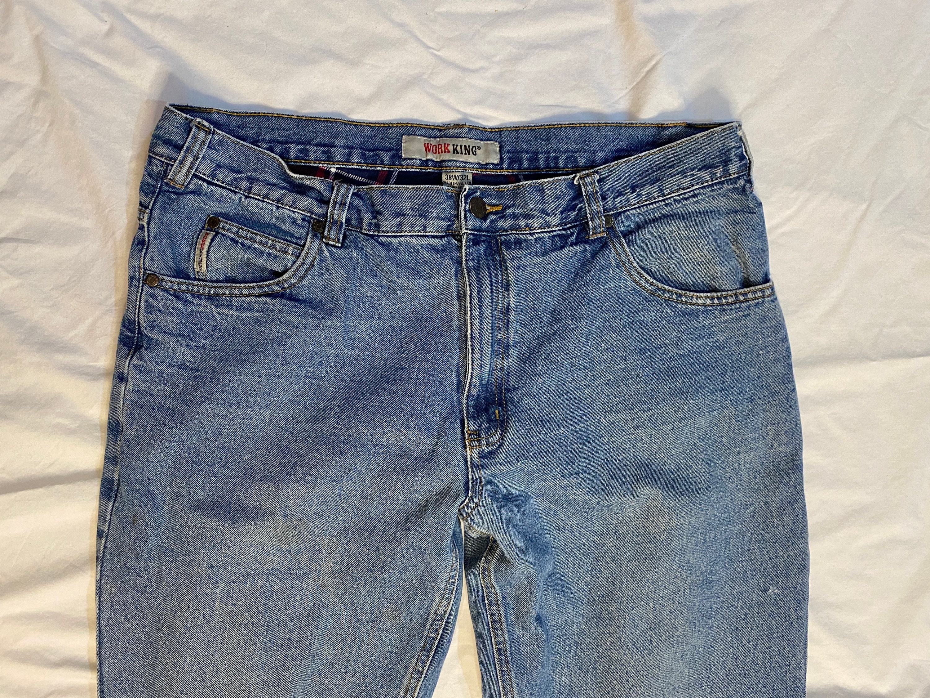 SALE 1980s Work King Stonewashed Jeans/ 1980s Lined Work Jean Pants/ XXL/ Vintage Pants Etsy