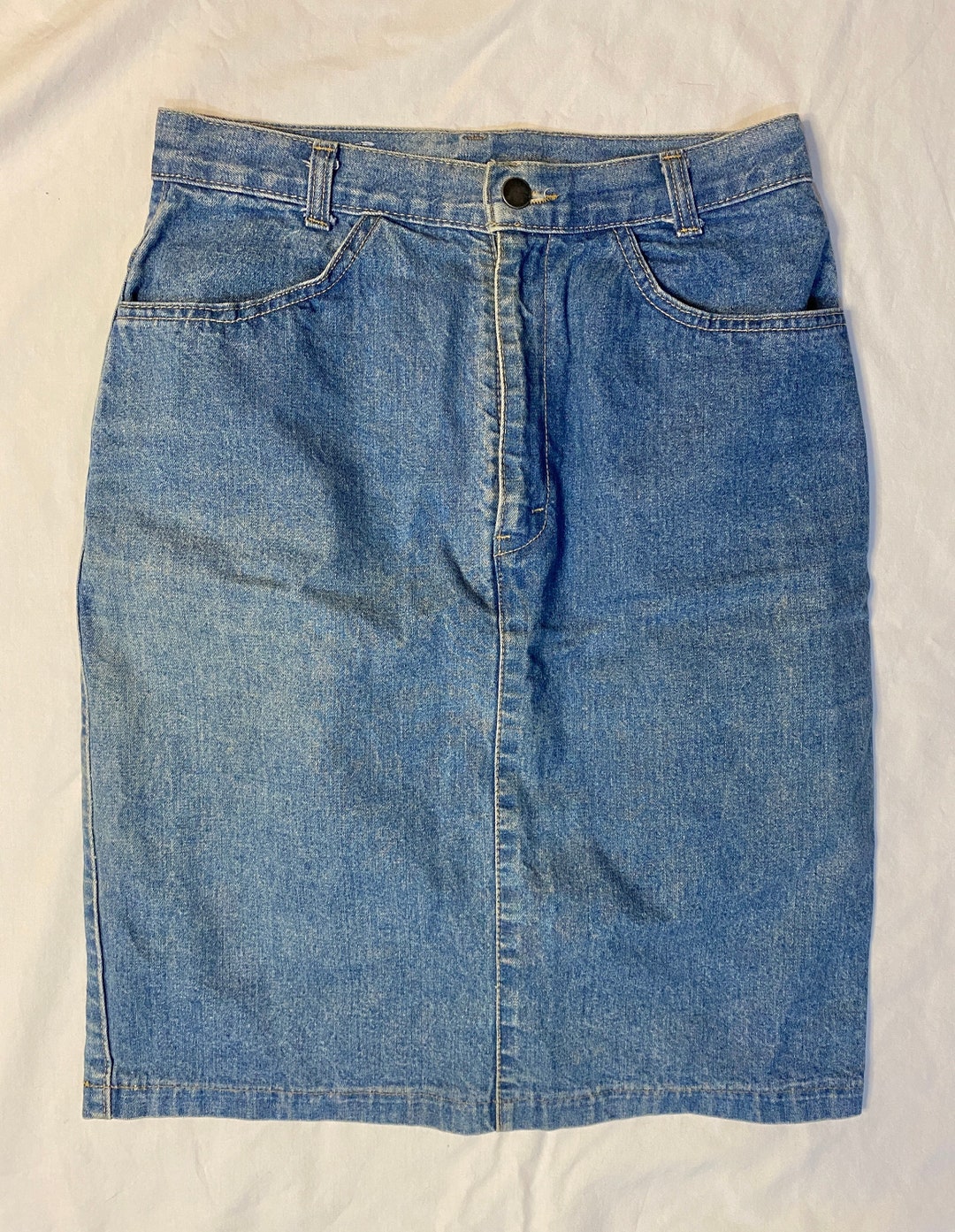 2000 Bluenotes Denim Skirt/ 2000's Blue Jean Skirt/ Small/ Etsy