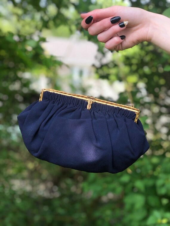 1940s Gorwood purse/ 1940s formal bag/ vintage pur